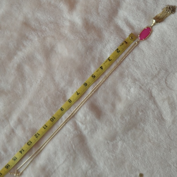 Kendra Scott Pink Agate Everly Long Necklace - Picture 9 of 13